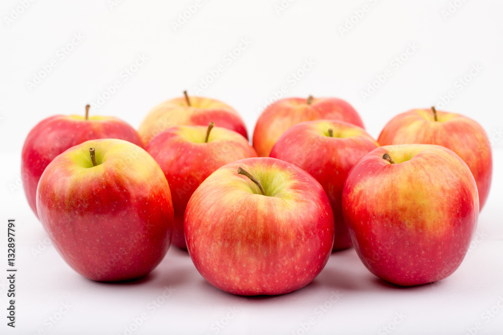 Bunch of apples on a white background Bunch of apples on a white background