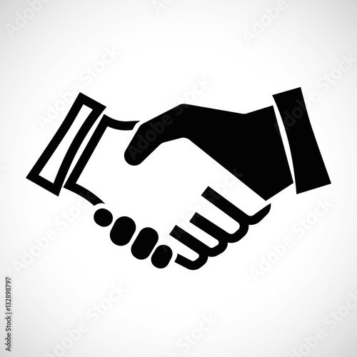 Icon Shape flat design Handshake