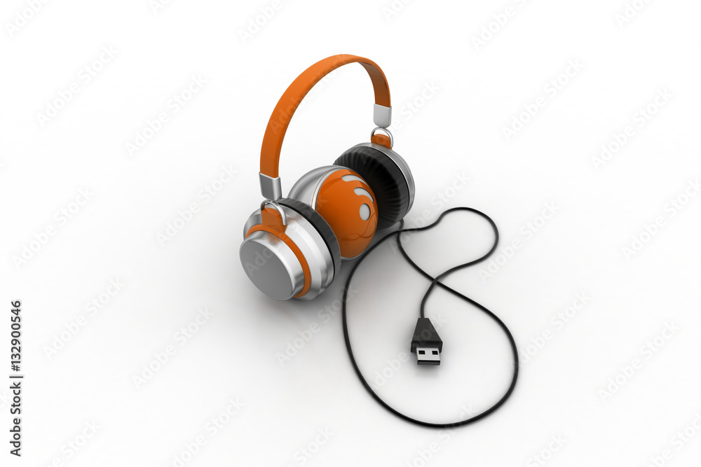 Head phone with internet sign