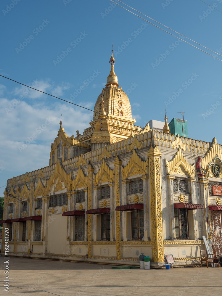 Building in Sule Pagoda, Yangon, Myanmar