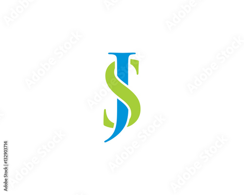 JS or SJ Letter Logo Icon 002