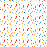 Festive confetti seamless pattern. Modern, geometric repeating texture. Memphis style endless background. Vector illustration