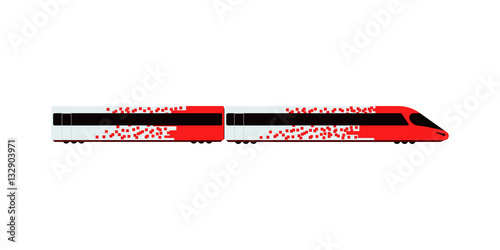 City railway transport vector illustration.