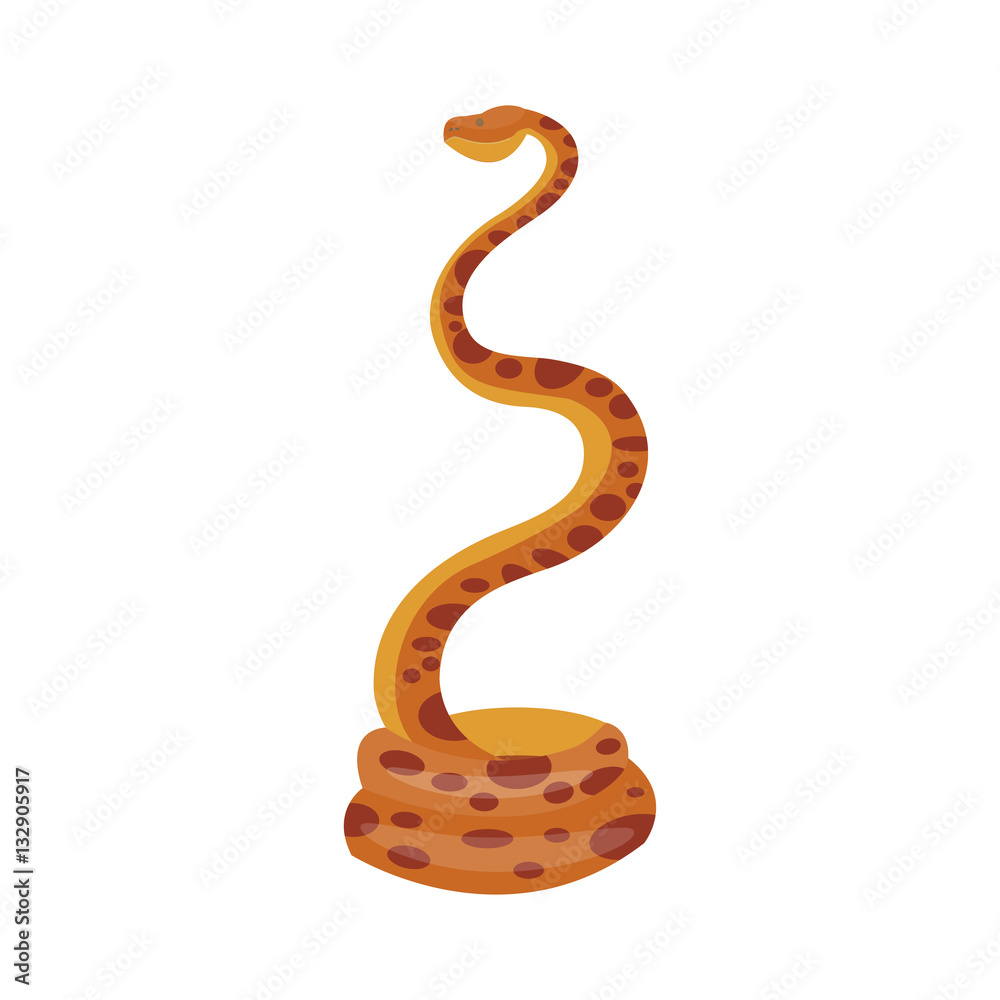 Fototapeta premium Snake reptile cartoon vector