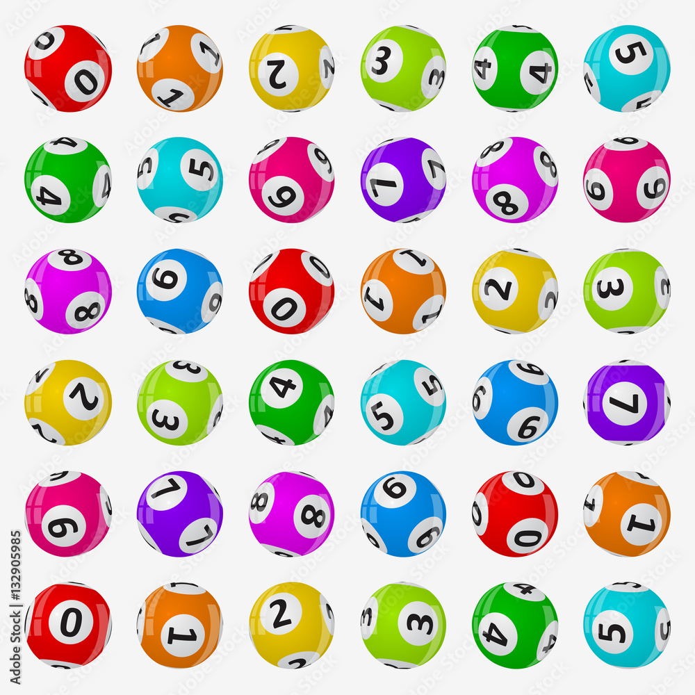 vector illustration of lottery balls. vector illustration of lottery balls.