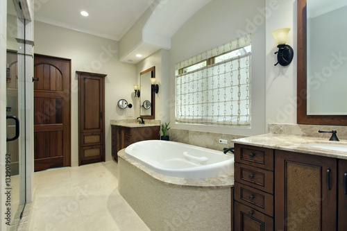 Master bath with bathtub