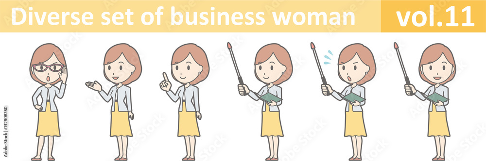 Diverse set of business woman , EPS10 vector format vol.11 Diverse set of business woman , EPS10 vector format vol.11