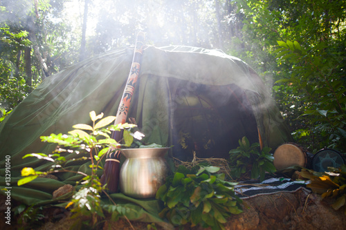 Mexican or Indian Sauna Hut - Stock image