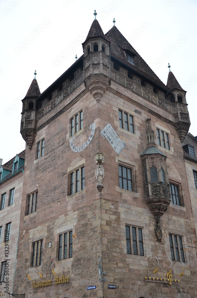 Историческое здание, Нюрнберг, германия