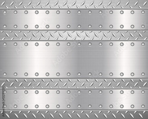 diamond metal background and plates 2