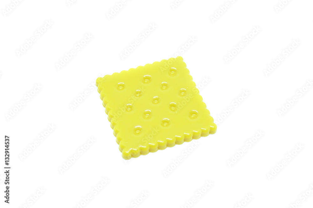 toy biscuit on isolated background