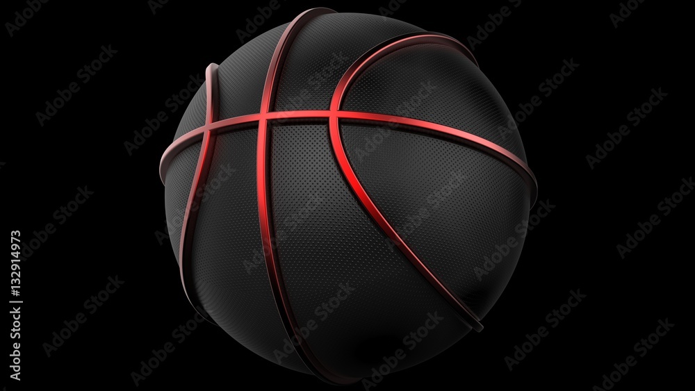 Fototapeta Basketball. 3D illustration. 3D CG. High resolution.
