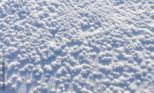 White snow texture in frosty day
