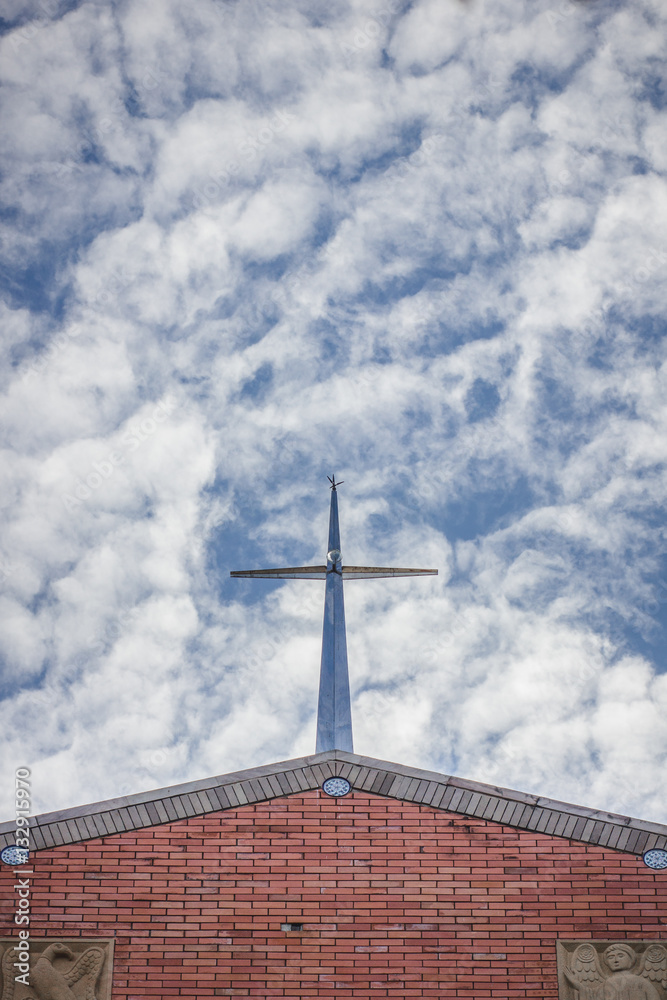 Church and sky