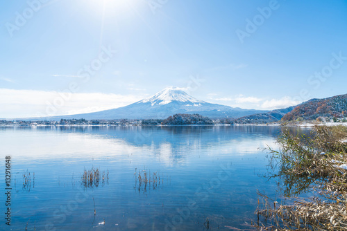 Mountain Fuji San at Kawaguchiko Lake.