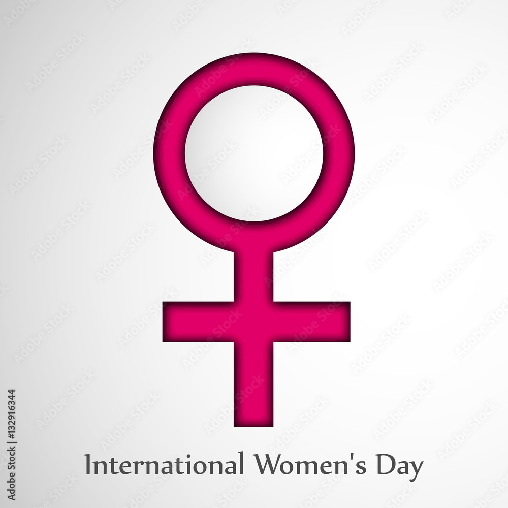 Illustration of Women's Symbol for International Women's Day Illustration of Women's Symbol for International Women's Day
