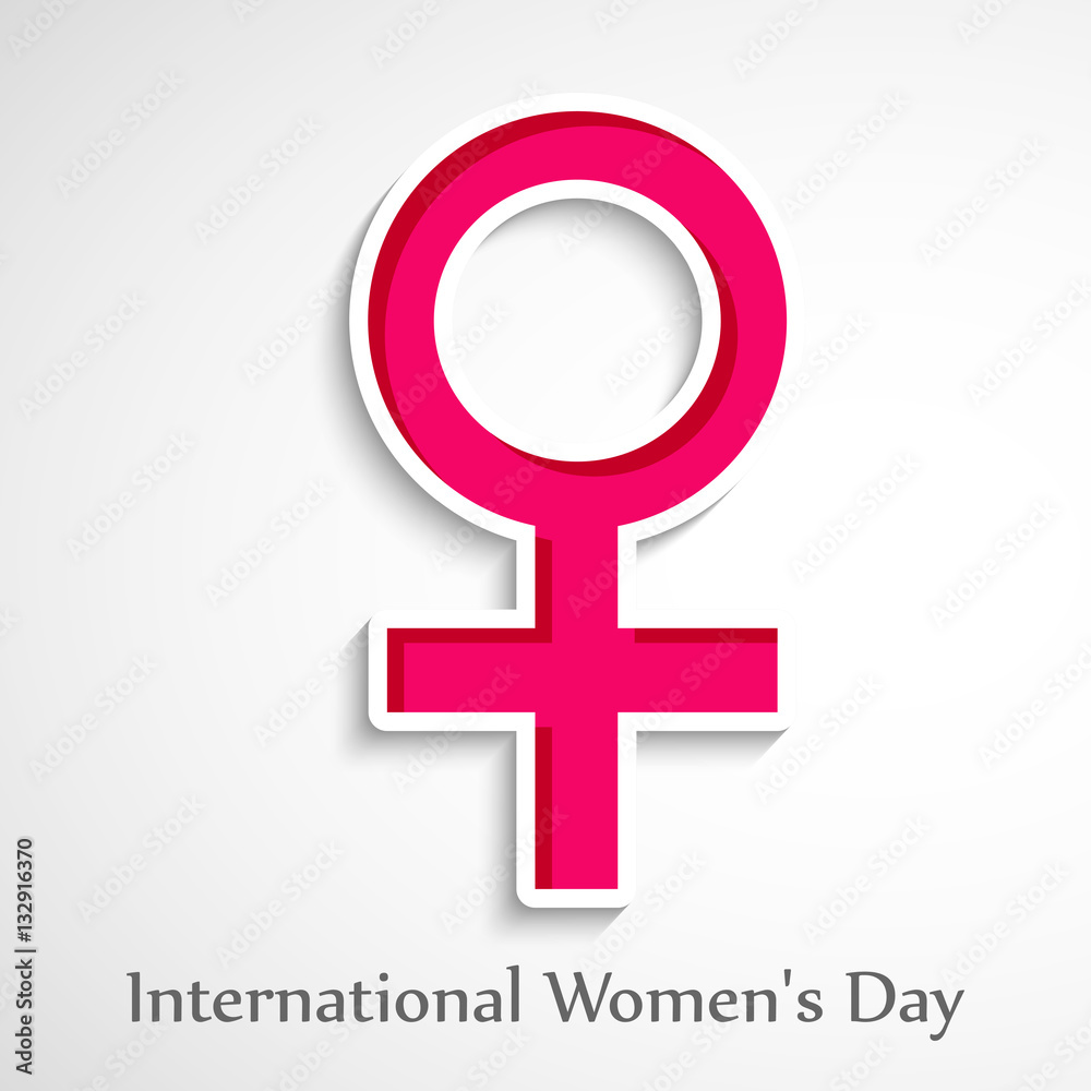 Illustration of Women's Symbol for International Women's Day Illustration of Women's Symbol for International Women's Day