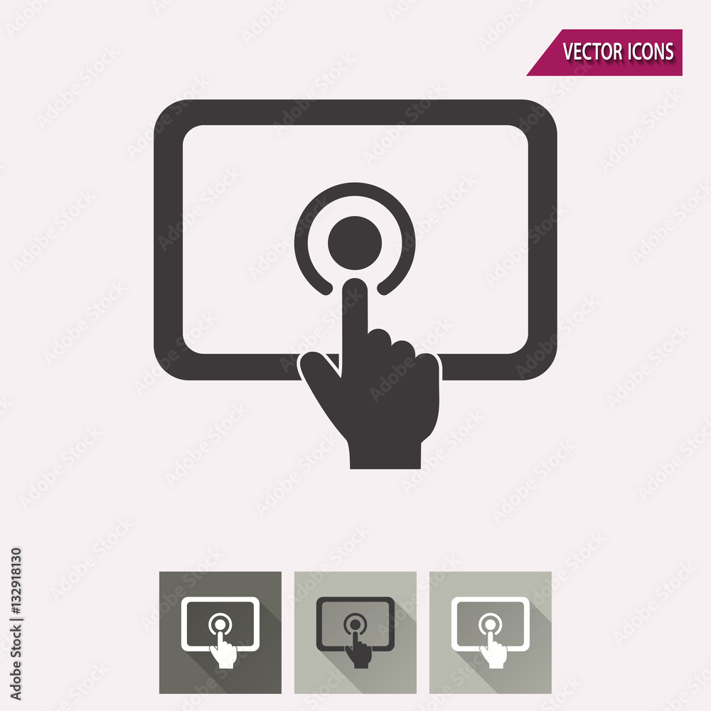 Digital interaction - vector icon. Digital interaction - vector icon.