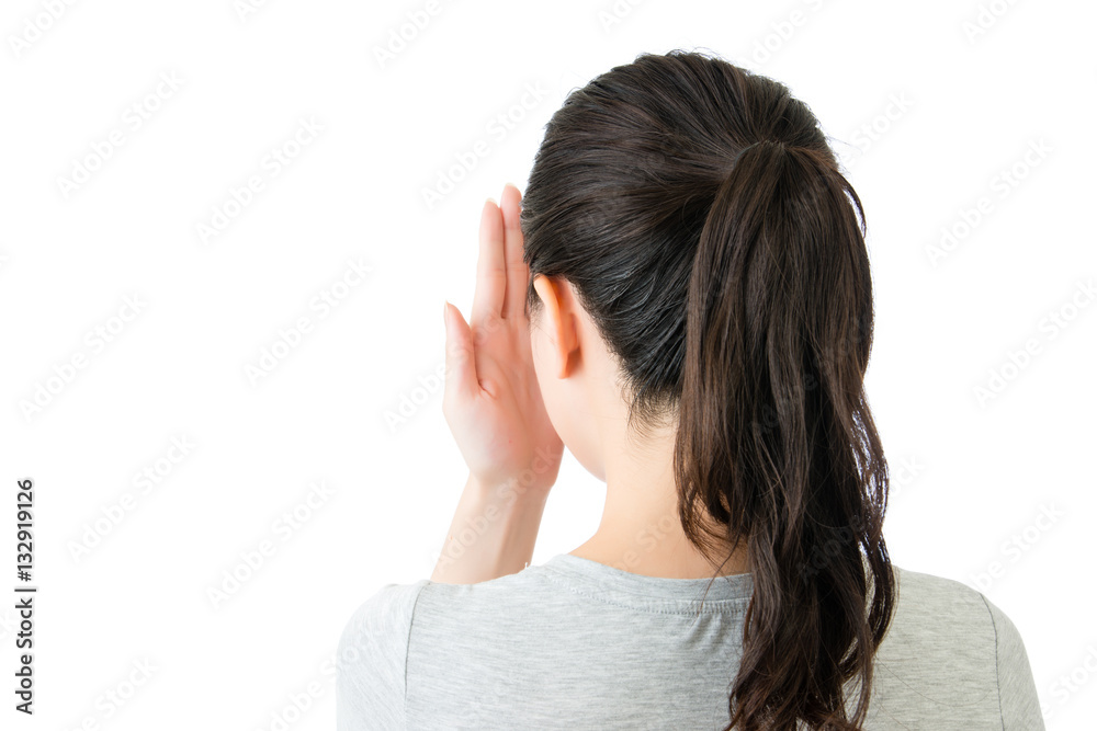 beautiful asian woman hand cover eyesight test vision beautiful asian woman hand cover eyesight test vision