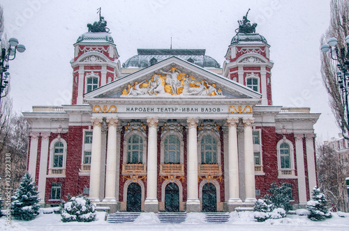 Slika na platnu Ivan Vazov National Theatre in Sofia - Bulgaria