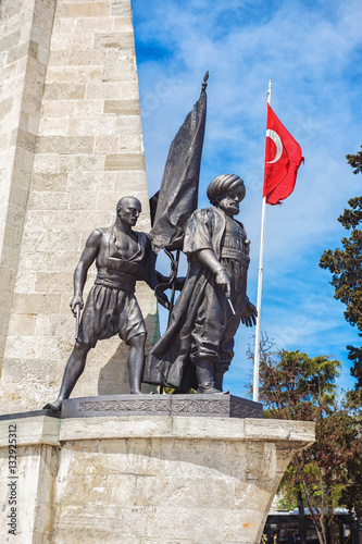 Istanbul Turkey. Statue of Barbarossa photo