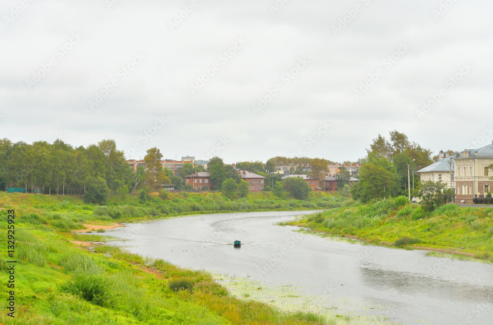 Vologda River, Russia. Vologda River, Russia.