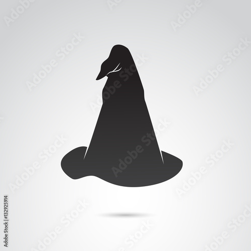 Wizard hat vector icon.
