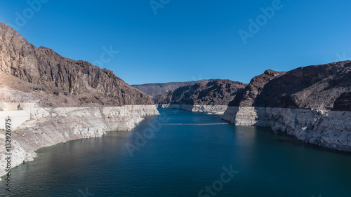 Hoover Dam with clear sky