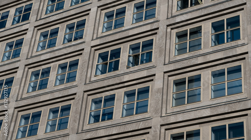 windows on building facade , house exterior