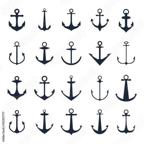 Fotomurale Anchor icons