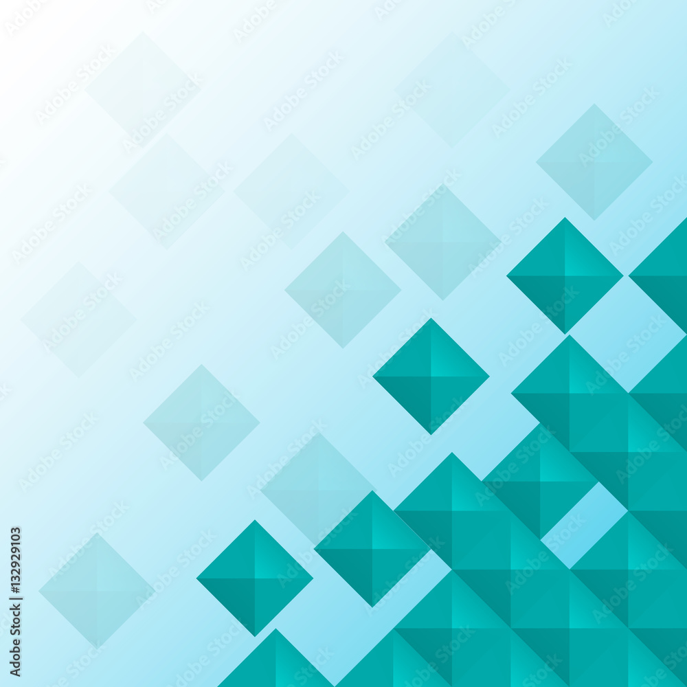 Obraz premium Green squares background