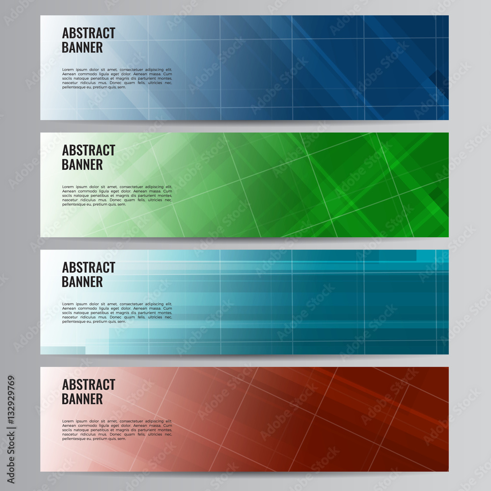 Fototapeta premium Abstract vector banner business background