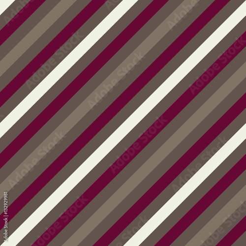 Seamless geometric pattern. Stripy texture for neck tie. Diagonal contrast strips on background. Vinous, gray, white colors. Vector