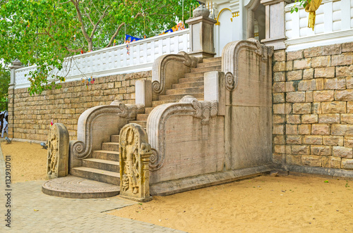 The staircase to the Bodhi Tree photo