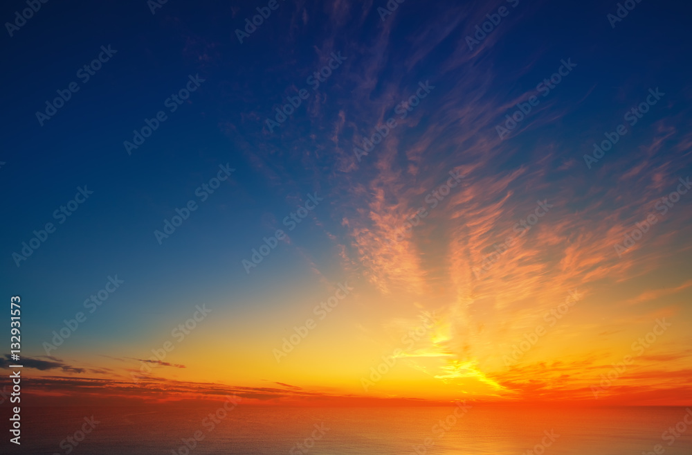 Obraz premium sunset at sea