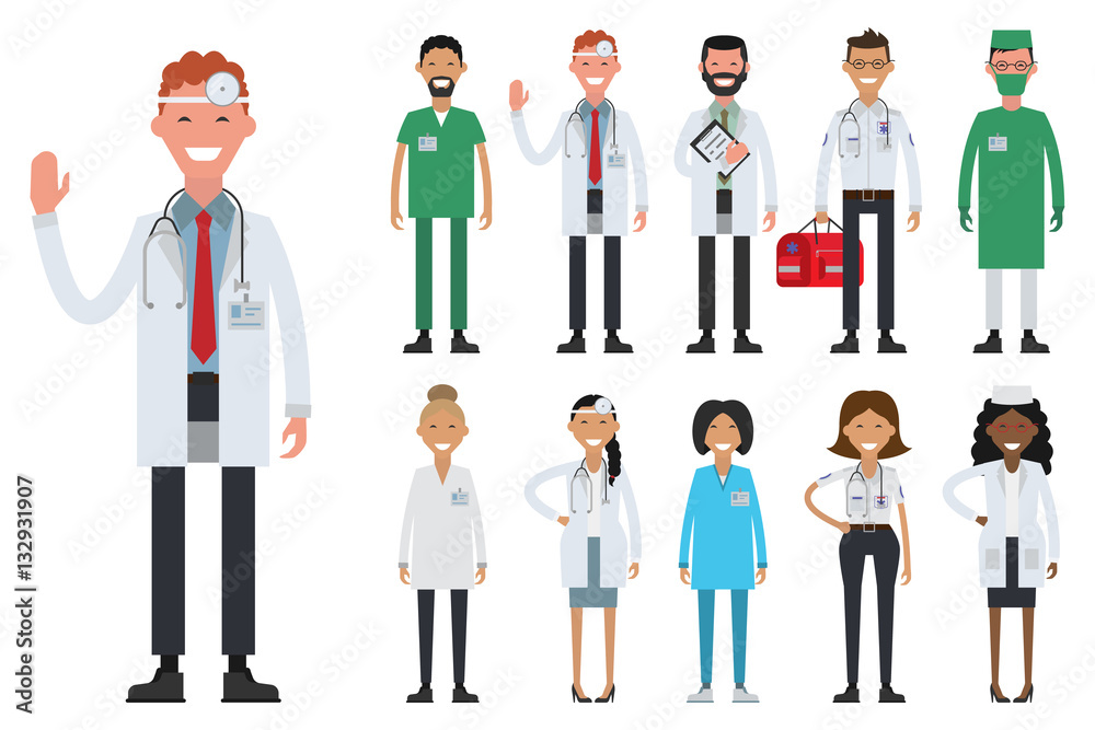 Hospital medical staff team doctors nurses surgeon Hospital medical staff team doctors nurses surgeon