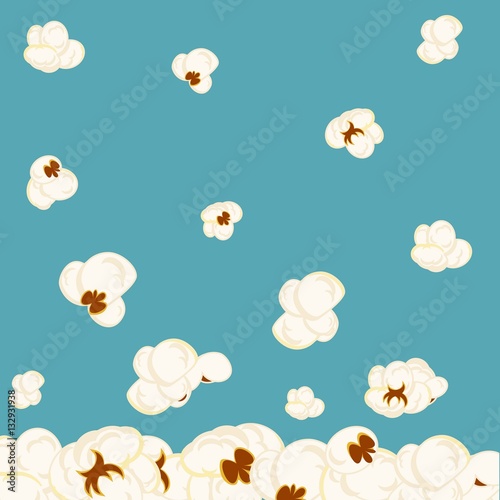 Vector background with popcorn