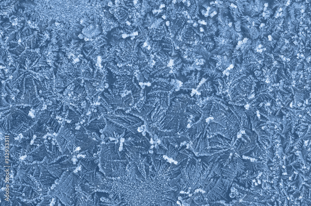 Frozen ice crystal abstract blue winter background Frozen ice crystal abstract blue winter background