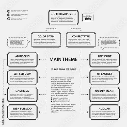 Corporate design template on white background. Useful for advertising, presentations and web design.