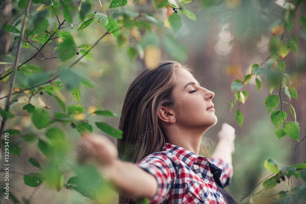Enjoying fresh air and nature Enjoying fresh air and nature