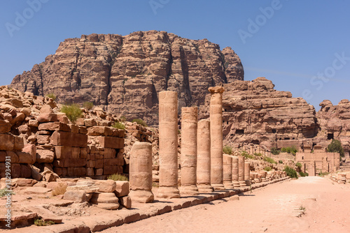 The Colonnaded Street in Petra