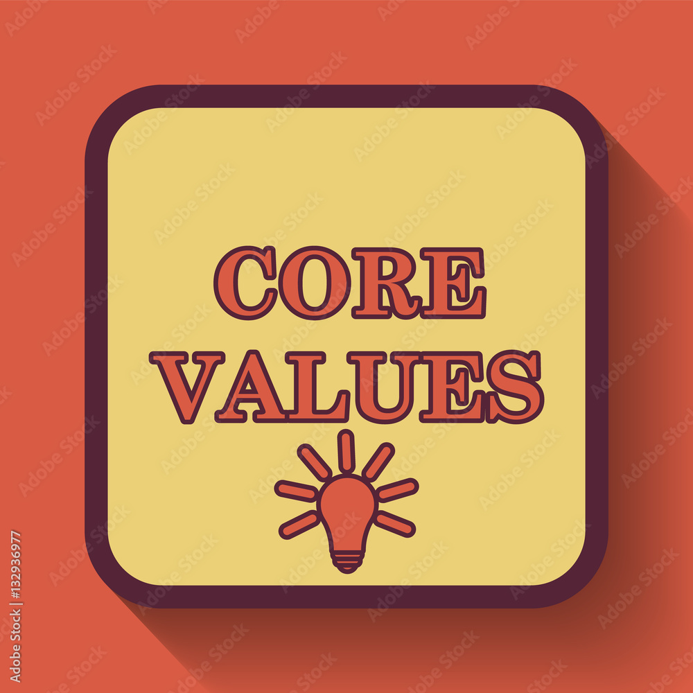 Core Values Icon Stock Illustration Adobe Stock