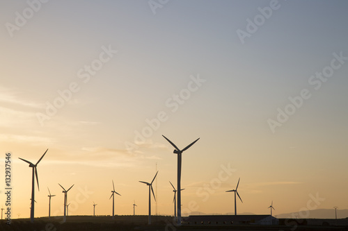 Wind Turbines at Dusk, Aragon