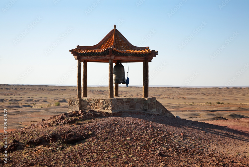 Way to Earth energy center - northern entrance to Shambhala in Gobi desert near Sainshand. Mongolia