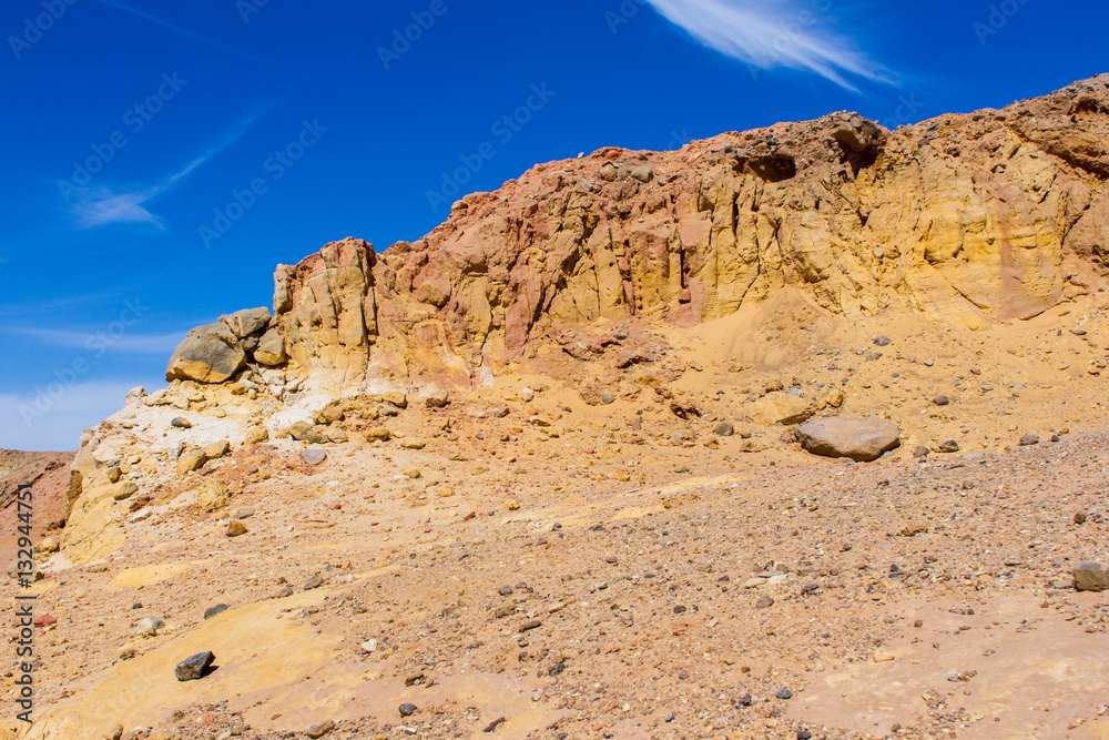 Egyptian mountains and sky