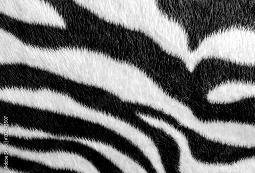 Zebra skin pattern leatherette fabric