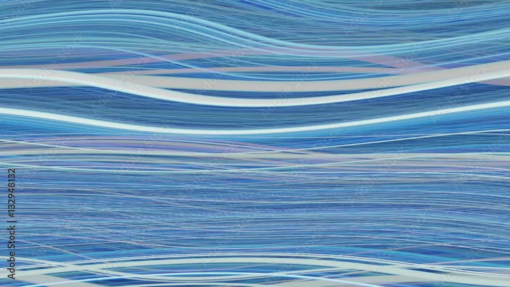 Abstracto Rayado de rizos que ondean en tonos azules