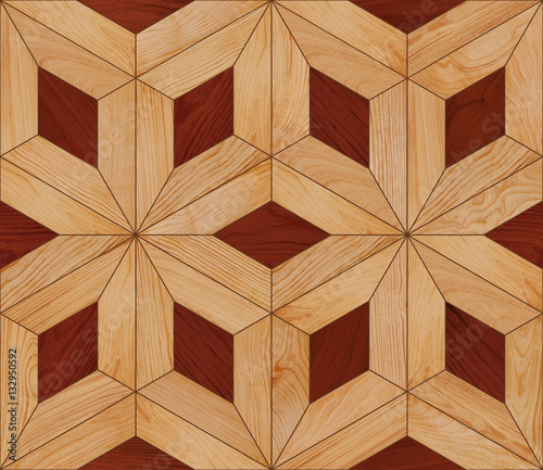 Seamless parquet texture. Can be used for 3D rendering.