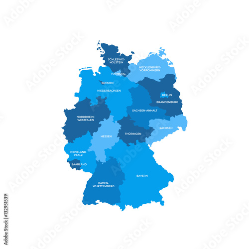 Φωτογραφία Germany Regions Map