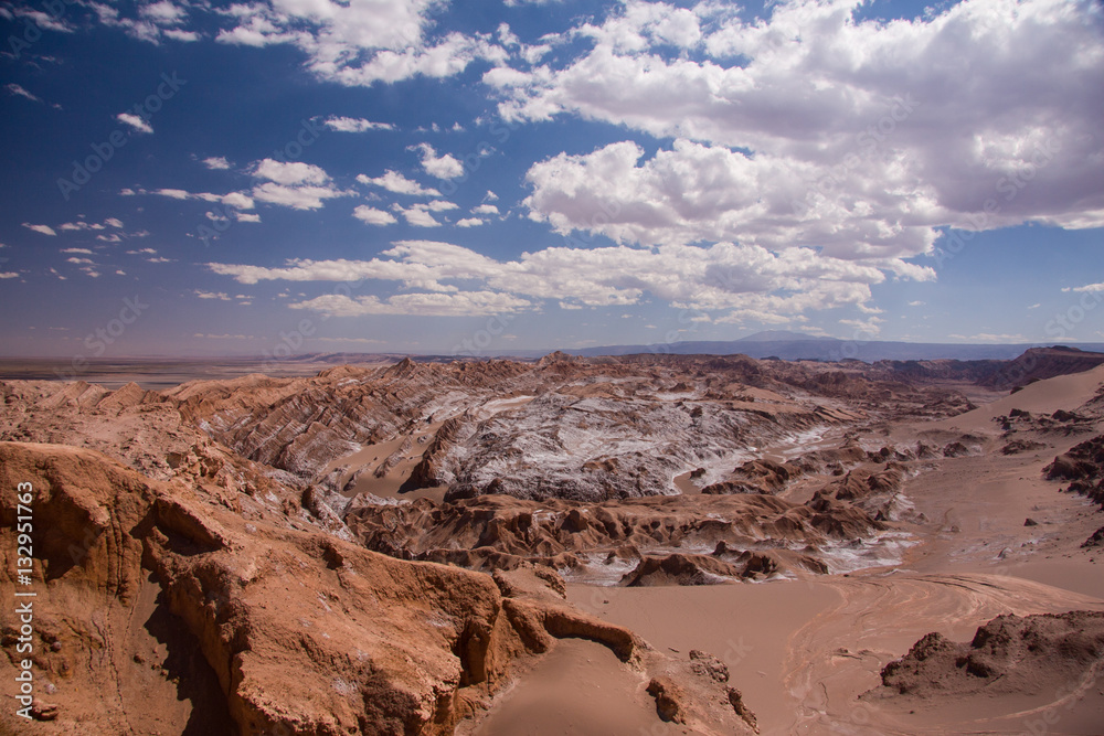 Andes salt desert